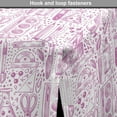 thumbnail image 4 of Sketch Dog Crate Cover, Monochromatic Doodle Style Jumble Objects Girly Back to School Themed Pattern, Easy to Use Pet Kennel Cover for Dogs, 35" x 23" x 27", Fuchsia and White, by Ambesonne, 4 of 6