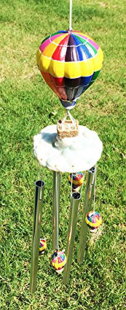 Up Air Balloon Aviation Dream Voyage Resonant Relaxing Wind Chime Patio Garden