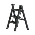 thumbnail image 2 of Folding Ladder Space Saving Non Slip Thickened Foldable Black Folding Step Stool Three layers, 2 of 9