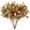 Gold Leaves- 2 Pcs & Gold Gypsophila- 2 Pcs, variant on ZOELNIC 6 Bundle Artificial Bamboo Grass, Plastic Shrubs Leaves Plants Wedding Indoor Outdoor Home Garden Kitchen Office Table Arrangements Christmas Decoration