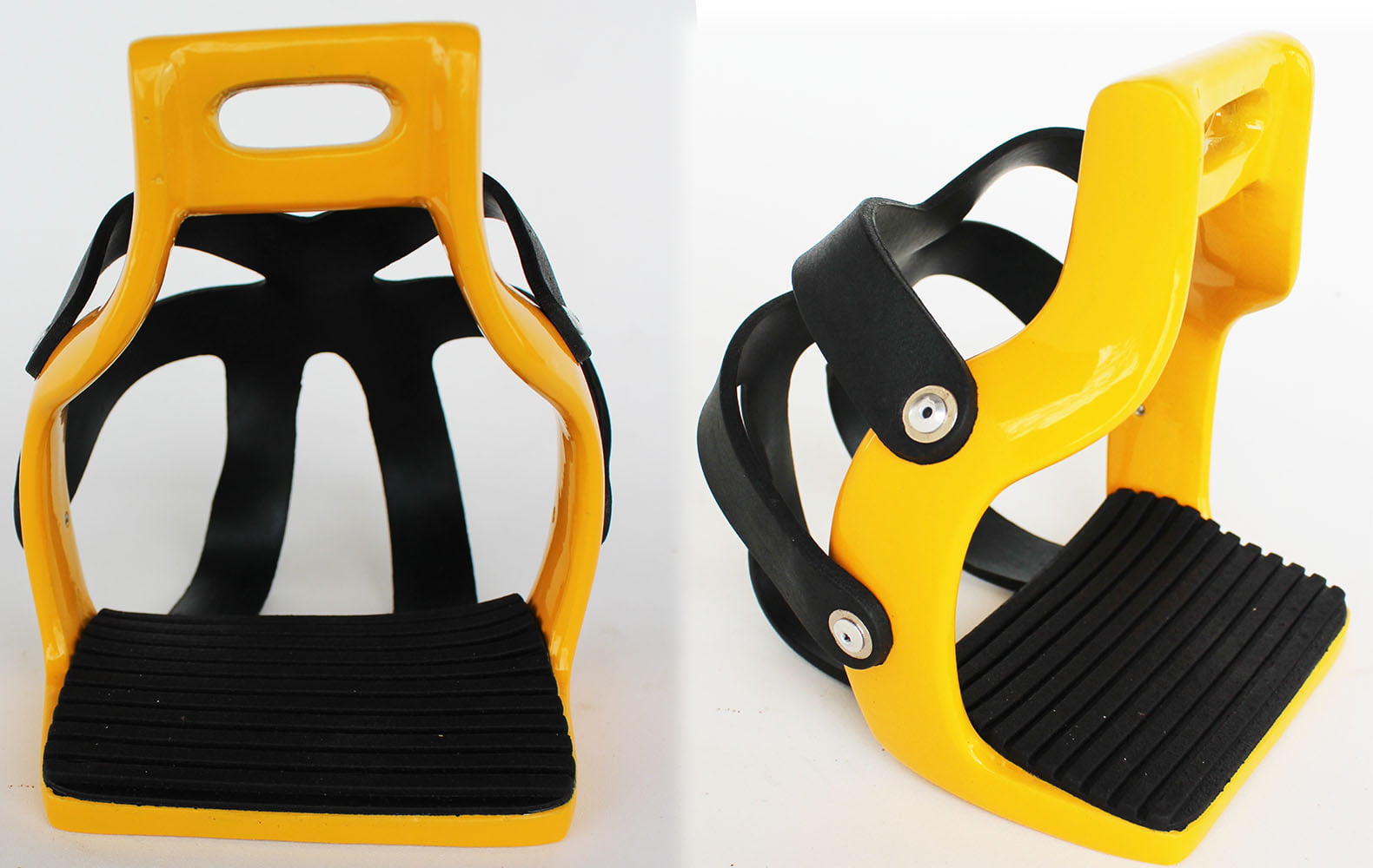 PLASTIC POLYMER COMPOSITE HORSE ENDURANCE STIRRUPS WITH REMOVABLE CAGE 11 COLORS 