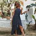 thumbnail image 4 of Summer Dresses for Women Maxi Dress Polka Dot Suspender Dress Temperament Commuter Swing Skirt, 4 of 7