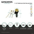 thumbnail image 4 of Kingston Brass KP1000 Plastic Pop-Up Bathroom Sink Drain with Overflow in Polished Chrome, 4 of 4