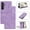 Purple, variant on For Samsung Galaxy S26 Wallet Case, Premium PU Leather Folio RFID Blocking with 2 Card Holder Slots & Cash Pocket, Hands-Free Kickstand Magnetic Closure Full Body Phone Cover, Brown
