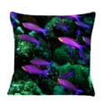 thumbnail image 1 of RYLABLUE Housse de Coussin Poissons Violets Noël 20x20 Pouces, 1 of 1