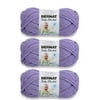 Bernat Baby Blanket Lilac Yarn - 3 Pack of 100g/3.5oz - Polyester - 6 Super Bulky - 72 Yards - Knitting/Crochet