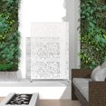 thumbnail image 3 of Elevens Decorative Privacy Screen Outdoor Divider with Stand Metal Corten Steel 75" x 48" x 16" White, 3 of 5