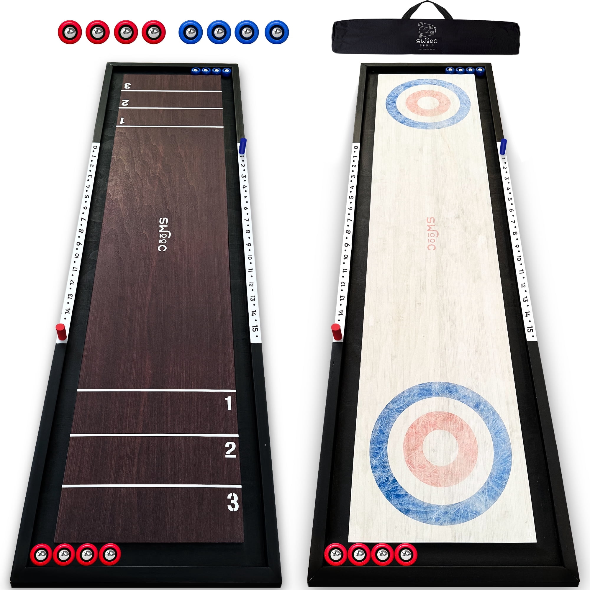 Hall of Games 9ft Shuffleboard Table - Resistant Playfield