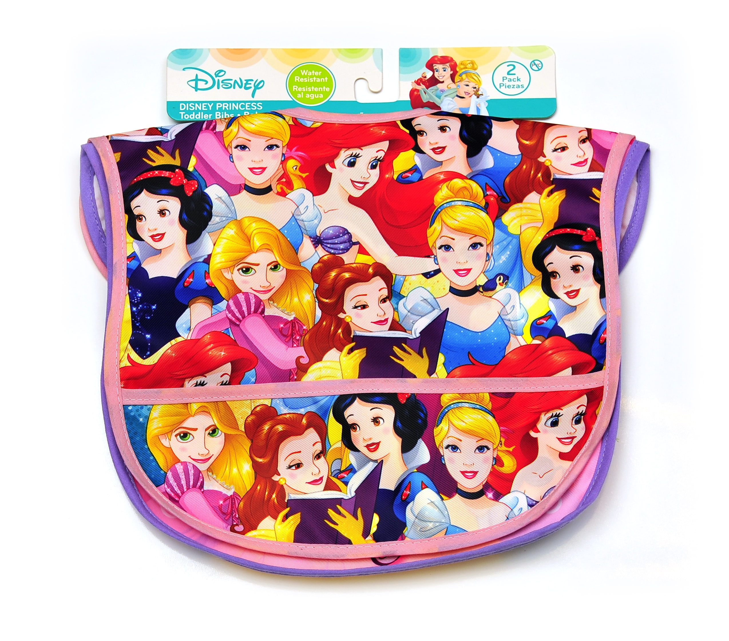 Princess Nylon Bibs, Pack of 2