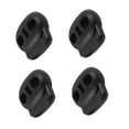thumbnail image 5 of Uxcell 4 Pcs Dual Hole Cord Lock Black for Clothing Backpack Rope, 5 of 5