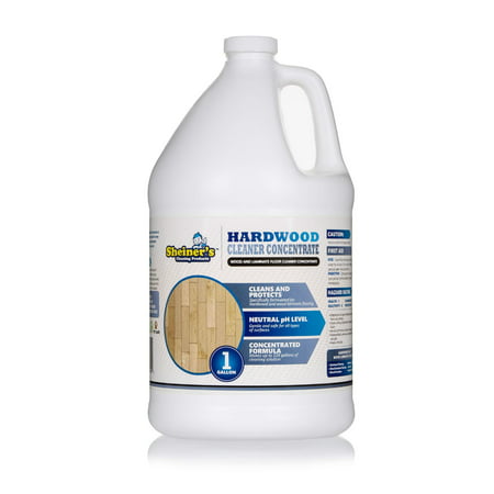 Sheiner's Hardwood Floor Cleaner Concentrate for Deep Cleaning of Wood, Laminate, Natural and Engineered Flooring, pH Neutral, Safe for All Surfaces, 128 Ounce (Makes up to 128 (Best Floor Cleaner For Engineered Hardwood)