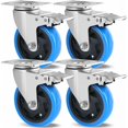 thumbnail image 1 of Non-Marking Heavy Duty Caster for Heavy Machinery, Versatile Usage Polyurethane Wheels with Smooth Silent Rolling for Furniture Transport, Material Transport in Factories (4, 1 of 5