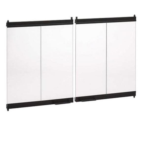 Superior BDO36 36 in. Outdoor Bi-Fold Glass Door - Black
