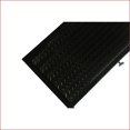 thumbnail image 2 of Sideboards Modern Black Iron + Tempered Glass Wall-Mount/Floor Cabinet with Three-Tier Storage & Woven Pattern | Entryway Living Room | Metal | Tempered Glass, 2 of 12
