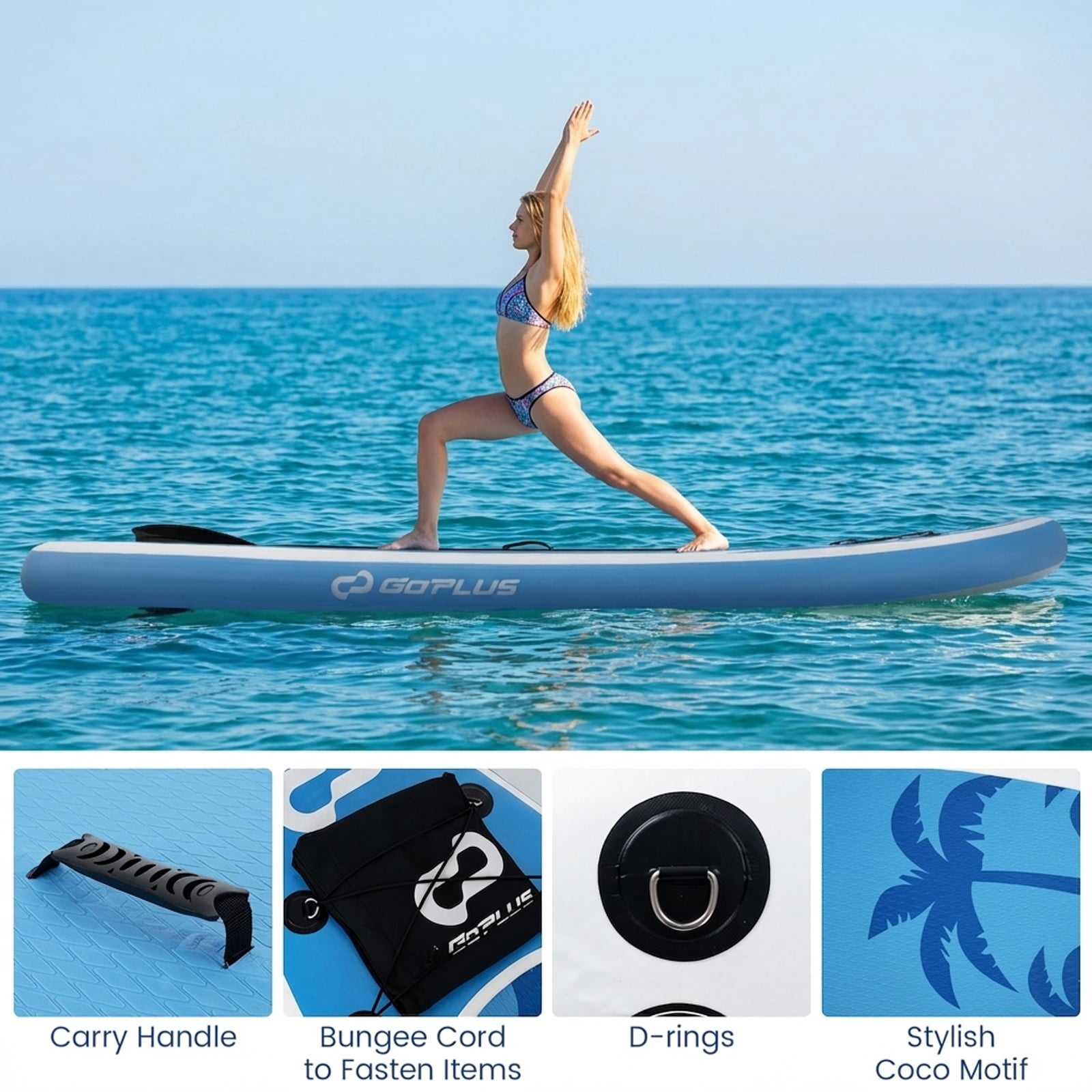 Airfind Inflatable Stand Up Paddle Board with Accessories-S