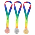 thumbnail image 5 of WHAMVOX 3pcs Trophy Pattern Medal Gold Silver Bronze Medals Hanging Medal Awards  Medals, 5 of 8