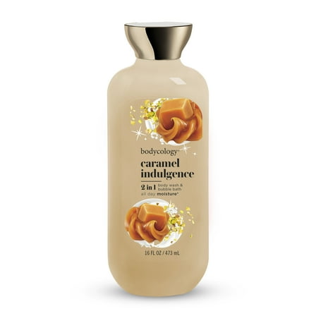 Bodycology 2-in-1 Body Wash & Bubble Bath, Caramel Indulgence, 16 fl oz