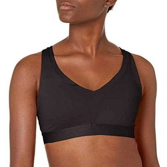 Champion Womens Sport Absolute Eco V-Neck Shape Sports Bra Black XS