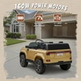 thumbnail image 4 of Lexus GX550 24V Kids Ride-On Car, 2-Seater Electric Toy Car with Parent Remote Control, High Speed 3.73MPH, LED Lights & Bluetooth Music for Boys Girls Ages 3-8, Brown, 4 of 17