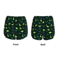 thumbnail image 3 of Yiaed Dinosaurs Print Women's Running Shorts with Liner 3 Zipper Pockets Elastic Workout Athletic Gym Yoga Shorts-Large, 3 of 7