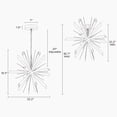 thumbnail image 5 of Mid-Century Modern 15-Light Gold Sputnik Chandeliers for Dining Room, 5 of 15