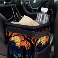 thumbnail image 6 of Halloween Cemetery Foldable Car Trash Can with Lid, Leak-Proof Car Trash Bin, Hanging Storage Bag Car Garbage Can, 6 of 6
