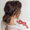 thumbnail image 3 of Unique Bargains 1 Pc Elegant Bow Hair Clips Hairdo Clip Red, 3 of 5