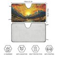 Aristuring Mountain River Sunset Clouds Car Shades for Front Windows Autumn Season Funny