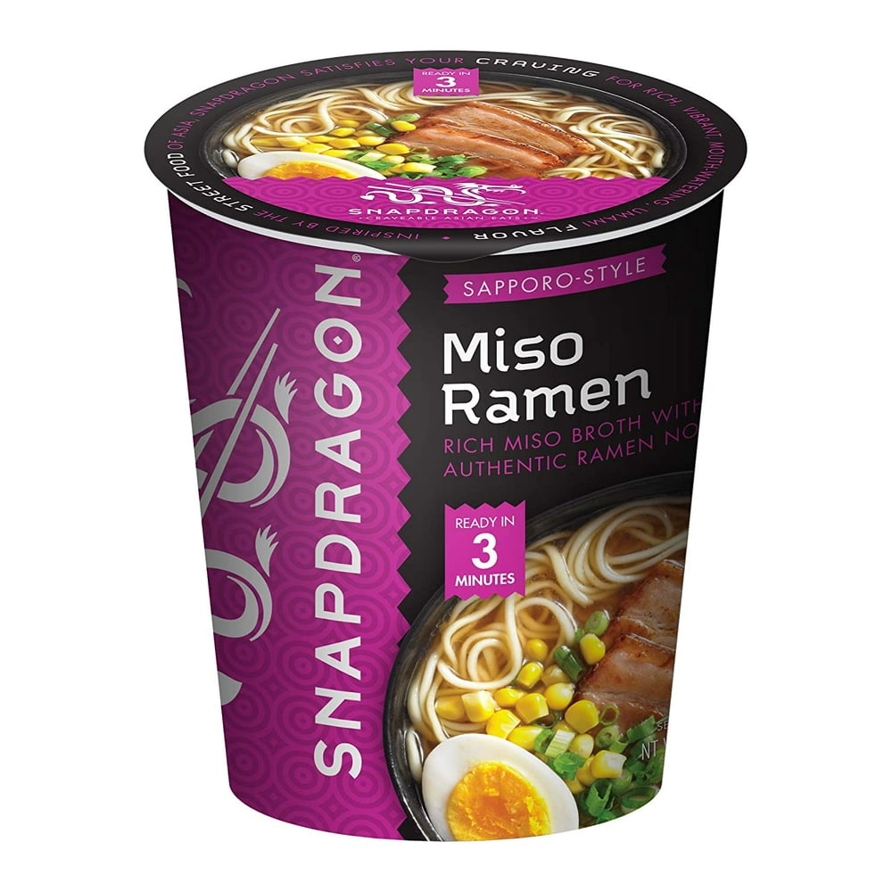Snapdragon SapporoStyle Miso Ramen Cups, 2.2 Ounce (Pack of 8