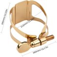thumbnail image 2 of wefenad Abrazadera compacta de ajuste de un tornillo para saxofón tenor, 2 of 3