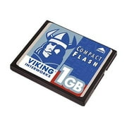 Viking - Flash memory card - 1 GB - CompactFlash - for Brother HL-7050; HP Pavilion Media Center m1150, m1180, m1250, m1261, m1270, m1280, m7070