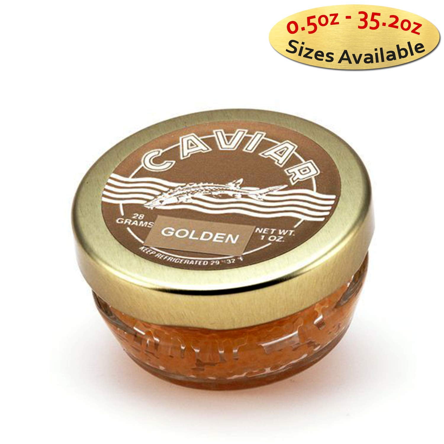 Marky’s Premium Whitefish Golden Caviar 4 oz Malossol Whitefish