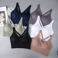 thumbnail image 4 of Sujetador deportivo sin aros de talla grande europeo y americano, estilo chaleco, fruncido, transpirable, a prueba de golpes, para fitness, yoga y deportes, 4 of 6