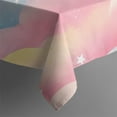 thumbnail image 5 of Colorful Cloud Star Pattern Square Tablecloth,Waterproof Square Table Cover,Wipeable Spillproof Washable Table Cover for Home Kitchen Party Decor 42"X42"(107x107cm), 5 of 6