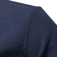 thumbnail image 6 of VSSSJ Button Down Shirts for Men Loose Color Block Patchwork Long Sleeve Lapel Shirt Leisure Stylish Lightweight Daily Commuting Top Blouse Navy XXL, 6 of 7