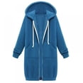 thumbnail image 1 of MesaSe Chandails à Capuche en Molleton Zippés Décontractés pour Femmes Tunique Chandail Long Veste à Capuche S-TTG, 1 of 2