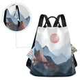 thumbnail image 5 of FORMRS Women's Travel Backpack Purse Anti-Theft Hidden Pockets Casual Shoulder Bag, Art Mountain and Sun Pattern, 5 of 7