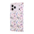 thumbnail image 3 of Becova Flip Wallet Case for Apple iPhone 18 Pro, Stylish Floral Embossed Protective Cards Slots Stand Anti-Scratch Hand Strap Protective Phone Cover for Women Girls, 3 of 6