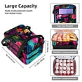 thumbnail image 3 of Parrot Insulated Double Layered Lunch Bag with Two Compartments, Large Capacity 7.1x11.4x16.1 Inches, Handheld Meal Bag for Men and Women, 3 of 6