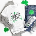 thumbnail image 2 of Pompotops T-Shirt Décontracté pour Femmes Imprimé Fête de la Saint-Patrick à Manches Courtes, 2 of 7