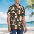 thumbnail image 3 of Fotbe Cute Puppy Camisa Hawaiana para Hombre Unisex – Camisa Casual de Verano con Botones de Manga Corta de Algodón y Lino,Large, 3 of 7