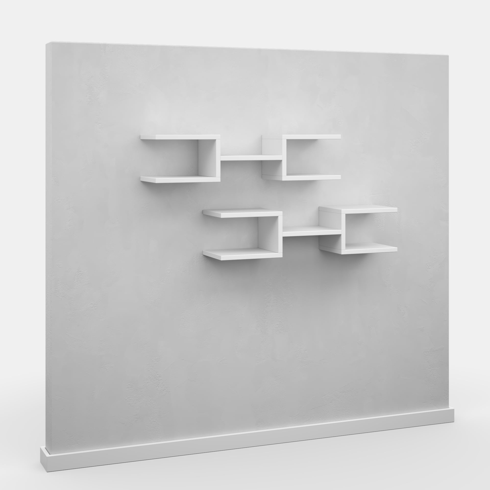 Ada Home Decor Welby Modern 29.53"W x 7.87"D Wall Shelf, White