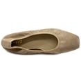 thumbnail image 6 of Ollio Women's Shoes Faux Suede Slip On Comfort Elasticated Square Toe Ballet Flat SF178, 6 of 6