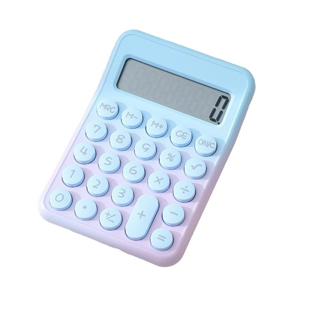 Calculators Large Display Campus Dopamine Color Calculator Large Screen 8 Digit Display Office Finance Portable Calculator for Elementary School Students Calculator for School