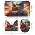 thumbnail image 3 of Animal Guardian America 4 Piece Shower Curtain Sets, with Non-Slip Rugs, Toilet Lid Cover And Bath Mat, for Bathroom Decor Set, 3 of 8