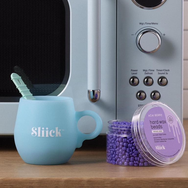 Sliick Acai Berry Hard Wax Beads Kit For At Home Face and Body