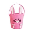 thumbnail image 2 of Linnome Easter Decor Non-Woven Bunny Candy Bucket Egg Portable Pail Storage Basket Gift Bin for Party Festival Decor, 2 of 6