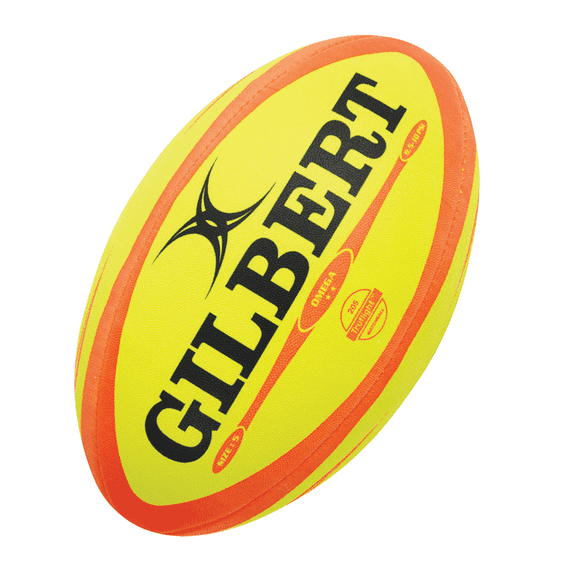 Gilbert Omega Rugby Match Ball - Fluro / 5 - Standard