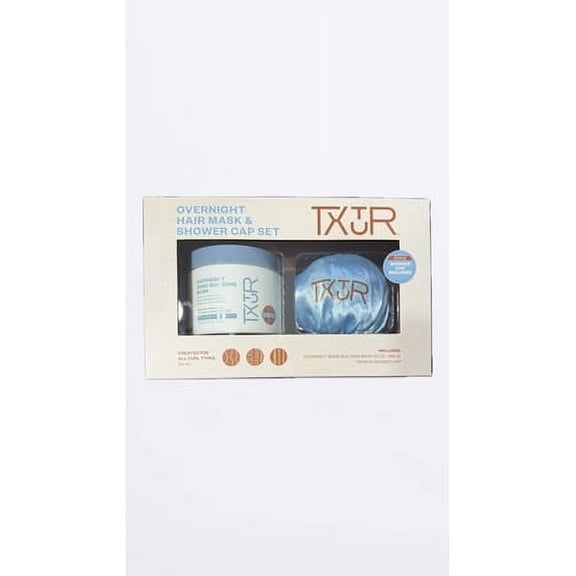 Txtur overnight hair mask and shower cap set
