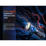 Fenix Lighting E18R V2.0 Lithium Ion 1200 Lumens Luminus SST40 LED Flashlight, Black